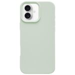 Custodia per iPhone 16 Plus in silicone liquido Dopamine Simple Imitation (verde latte)