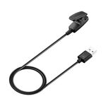 Per Garmin Lily / Vivomove HR xDfind, caricabatterie con porta USB-A per smartwatch con trasmissione dati, lunghezza: 1 m (nero)