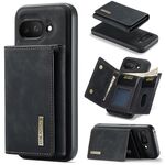 Portafoglio multi-carta DG.MING M1 Series a 3 ante + custodia magnetica per telefono (nero) per Google Pixel 9a