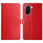 Custodia a libro in pelle con motivo a Y per Redmi A5 4G da 173,3 mm (rossa)
