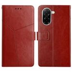 Custodia a libro in pelle con motivo a Y per Redmi A5 4G da 173,3 mm (marrone)