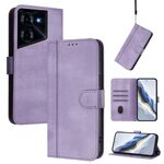 Custodia per telefono in pelle retrò con fibbia a giunzione per Tecno Pova 5 Pro 5G (viola)
