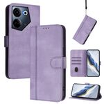 Custodia in pelle retrò con fibbia a giunzione per Tecno Camon 20/20 Pro 4G (viola)