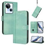 Custodia in pelle retrò con fibbia a giunzione per Tecno Spark 10 5G (menta)