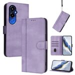 Custodia in pelle retrò con fibbia a sgancio rapido per Tecno Pova 4 Pro (viola)