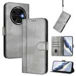 Custodia in pelle retrò con fibbia a giunzione per Tecno Spark 30C 4G (grigio)