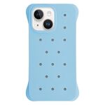 Custodia antiurto in PC con fori di dissipazione del calore per iPhone 14 Plus (blu chiaro)
