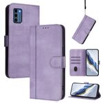 Custodia in pelle retrò con fibbia a giunzione per Nokia C300 (viola)