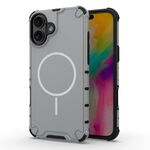 Custodia magnetica MagSafe a tinta unita per iPhone 16 Plus (grigio chiaro)