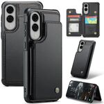 Custodia antifurto RFID per Samsung Galaxy S25 Edge 5G CaseMe C22 con slot per schede (nero)