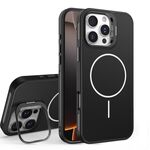 Custodia per iPhone 16 Pro con supporto per obiettivo in silicone organico MagSafe (nero)