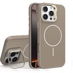 Custodia per iPhone 16 Pro con supporto per obiettivo in silicone organico MagSafe (oro deserto)