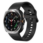 Cinturino in silicone con fibbia colorata per Samsung Galaxy Watch Ultra 47mm (nero)