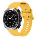 Cinturino in silicone con fibbia colorata per Samsung Galaxy Watch Ultra 47 mm (giallo)
