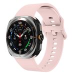 Cinturino in silicone con fibbia colorata per Samsung Galaxy Watch Ultra 47 mm (rosa)