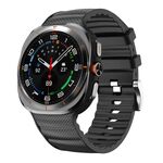 Cinturino sportivo in silicone tinta unita per Samsung Galaxy Watch Ultra 47mm (nero)
