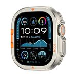 Per Apple Watch Ultra 2 / Ultra 49 mm, cassa in metallo a copertura totale (color titanio)
