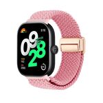 Per Redmi Watch 5 / Xiaomi Smart Band 9 Pro, cinturino intrecciato con fibbia magnetica (rosa)