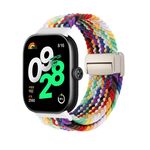 Per Redmi Watch 5 / Xiaomi Smart Band 9 Pro, cinturino intrecciato con fibbia magnetica (arcobaleno)