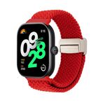 Per Redmi Watch 5 / Xiaomi Smart Band 9 Pro, cinturino intrecciato con fibbia magnetica (rosso)