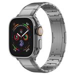 Cinturino per Apple Watch 46 mm / 49 mm / 45 mm / 44 mm con fibbia in titanio puro a un perno (grigio)