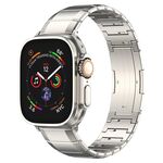 Cinturino per Apple Watch 46 mm / 49 mm / 45 mm / 44 mm con fibbia in titanio puro a un perno (titanio)
