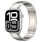 Cinturino per Apple Watch 42mm / 41mm / 40mm / 38mm con fibbia in titanio puro a un perno (titanio)