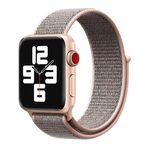 Cinturino per Apple Watch 46 mm / 49 mm / 45 mm / 44 mm xDfind in nylon con chiusura a strappo (rosa sabbia)