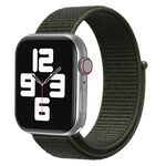 Cinturino per Apple Watch 42 mm / 41 mm / 40 mm / 38 mm xDfind in nylon con chiusura a strappo (verde militare)