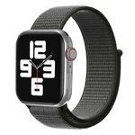 Cinturino per Apple Watch 42 mm / 41 mm / 40 mm / 38 mm xDfind in nylon con chiusura a strappo (verde oliva scuro)