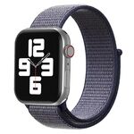 Cinturino per Apple Watch 42 mm / 41 mm / 40 mm / 38 mm xDfind in nylon con chiusura a strappo (blu notte)