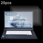 Per Fujitsu LIFEBOOK A577 15.6 25 pezzi Pellicola in vetro temperato antideflagrante 9H 0,3 mm