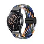 Cinturino per orologio in nylon intrecciato con fibbia magnetica da 22 mm (color denim)