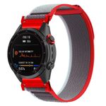 Per cinturino in nylon con sgancio rapido in titanio Gamin da 22 mm (rosso, grigio + rosso)