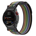 Per cinturino in nylon con sgancio rapido in titanio Gamin da 26 mm (nero arcobaleno + nero)