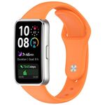 Cinturino in silicone lucido con fibbia inversa per Huawei Band 10/9/8 (arancione)
