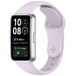 Cinturino in silicone lucido con fibbia inversa per Huawei Band 10/9/8 (viola)