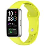 Cinturino in silicone lucido con fibbia inversa per Huawei Band 10/9/8 (verde)