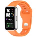 Cinturino in silicone con fibbia inversa per Huawei Band 10/9/8 (arancione)