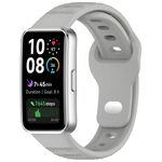 Cinturino in silicone con fibbia inversa per Huawei Band 10/9/8 (grigio)