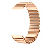 Cinturino per orologio in acciaio inossidabile con fibbia ad anello da 20 mm (oro rosa)