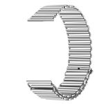 Cinturino per orologio in acciaio inossidabile con fibbia a fionda da 20 mm (argento)