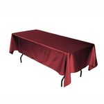 Tovaglia rettangolare lucida tinta unita per hotel, banchetti, decorazioni per matrimoni, tovaglie in raso, dimensioni: 150x300 cm (rosso vino)
