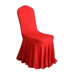 Coprisedia elasticizzato per hotel, decorazione per matrimonio, coprisedia in spandex tinta unita (rosso)