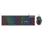 iMICE AN-300 Tastiera e mouse cablati con retroilluminazione arcobaleno e tasti flottanti arabi