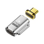 Adattatore di ricarica da tipo C a tipo C da 240 W e 40 Gbps (argento)