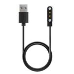 Cavo di ricarica magnetico con porta USB per Xiaomi Haylou Solar LS05 xDfind, con protezione da chip, lunghezza: 1 m (nero)