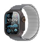 Cinturino magnetico in silicone con inserto cieco bifacciale DUX DUCIS SD Series per Apple Watch da 46 mm / 49 mm / 45 mm / 44 mm (grigio scuro + grigio chiaro)