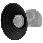 Paraluce universale in silicone, dimensioni: 50-70 mm (nero)