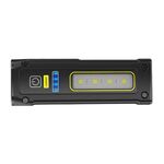 Lampada da lavoro COB E-SMARTER STD01 con indicatore di potenza, luce di riparazione di emergenza per esterni con mini torcia LED magnetica (nera)